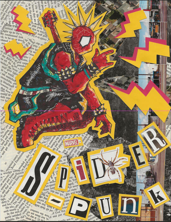 Spider-Punk, Collage, 2022