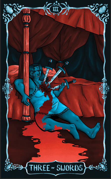 Three of Swords, Digital, 2022